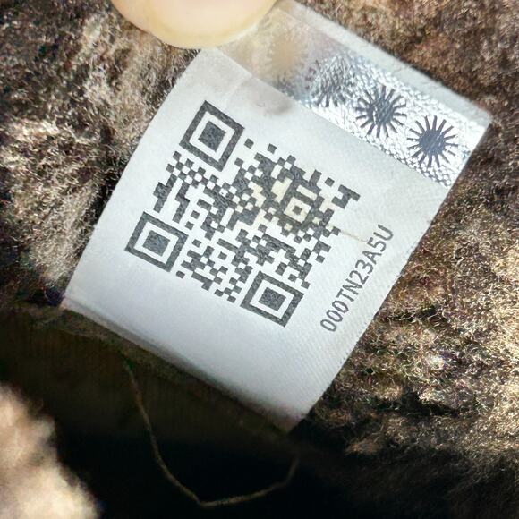 Ugg Womens 12 Leather Lynnea Wood Fleece Lined Ankle Boots Booties Fall Winter - Picture 13 of 14